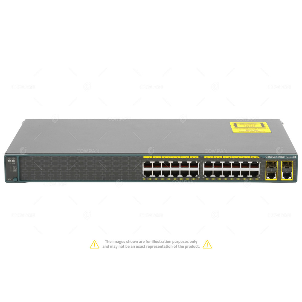 WS-C2960-24TC-S CISCO CATALYST 2960 24 PORT 100MB ETHERNET 2 PORT 1GB SFP OR ETHERNET SWITCH 461191