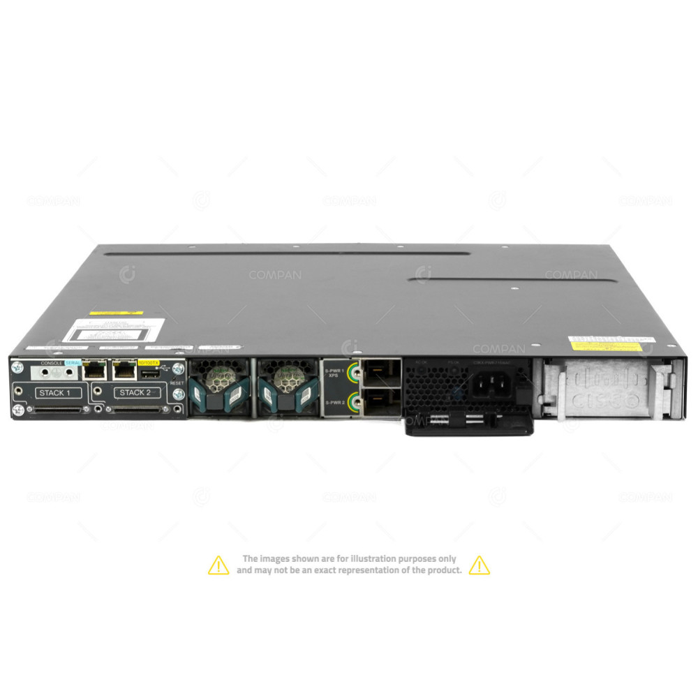 WS-C3750X-48P-S CISCO CATALYST 3750X 48 PORT 1GB ETHERNET POE SWITCH WITH RACK EARS C3750X, 3750X