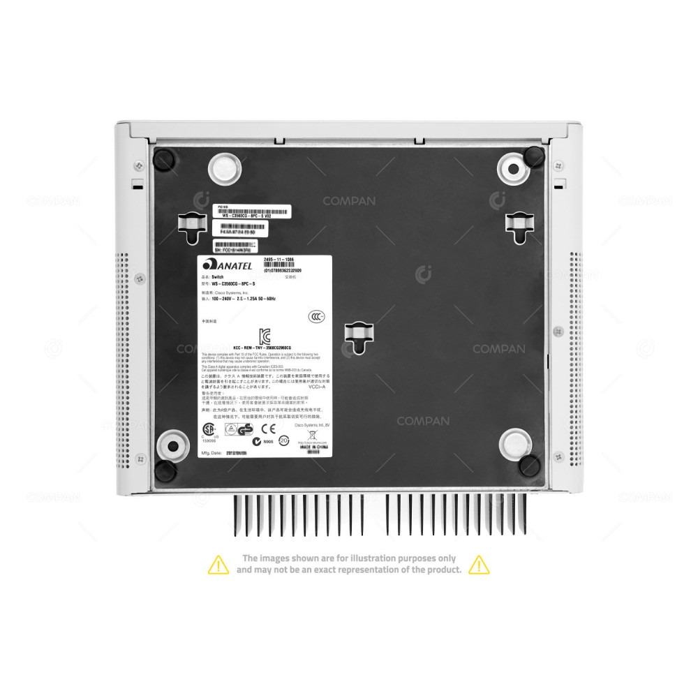 WS-C3560CG-8PC-S V02 CISCO CATALYST 3560 8 PORT 100MB ETHERNET POE + 2 PORT 1GB SFP  OR 2 PORT 1GB ETHERNET COMPACT SWITCH C3560CG