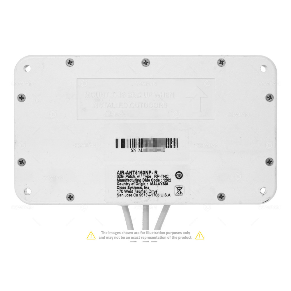AIR-ANT5160NP-R CISCO AIRONET 5GHZ MIMO 6-DBI PATCH ANTENNA -