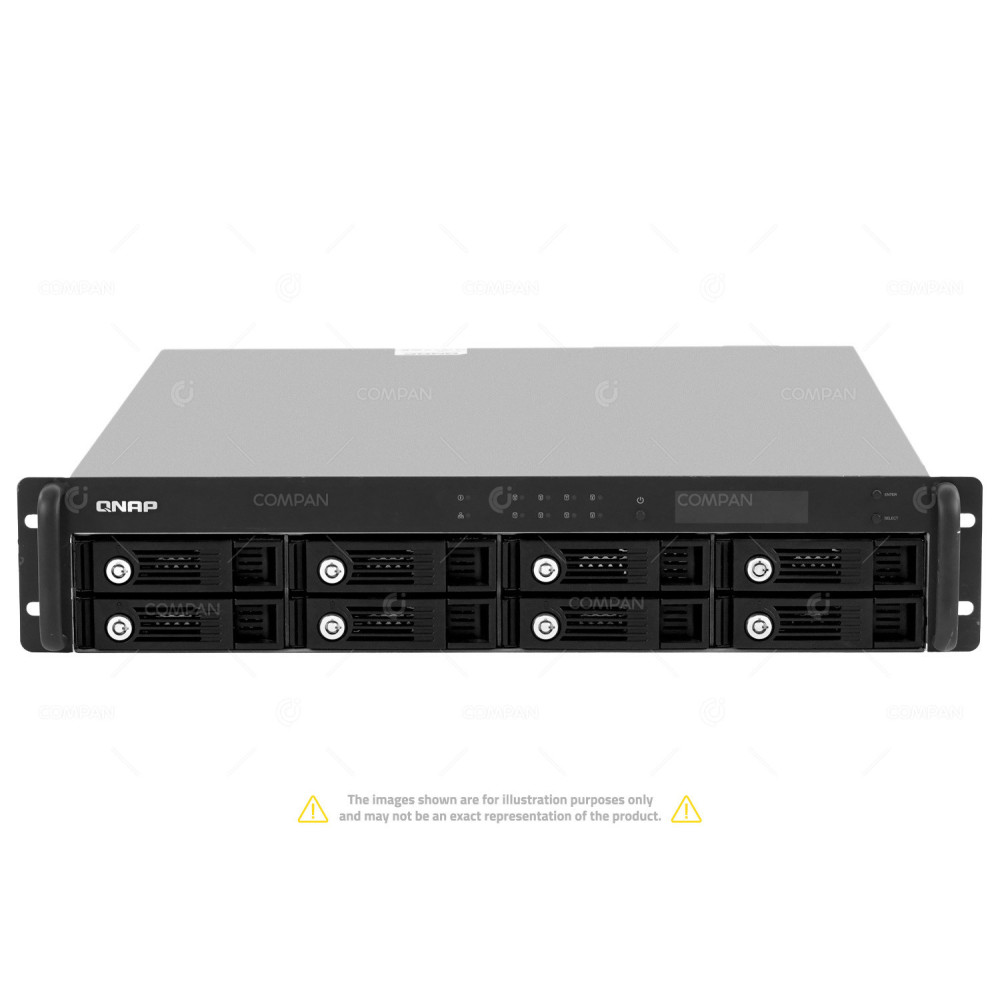 TS-809U QNAP 2U 8 BAY LFF  SATA NAS SERVER 52100-000909-RS