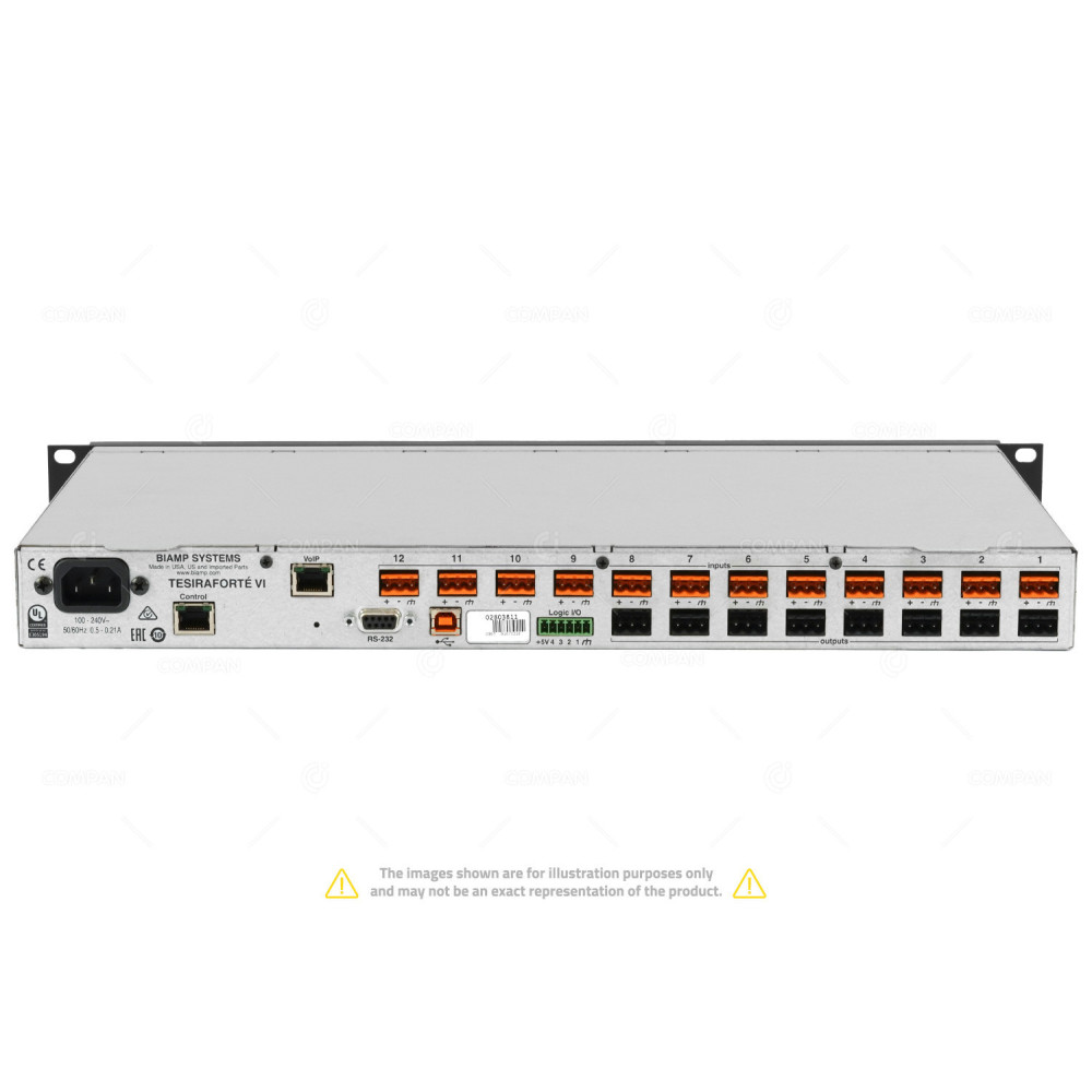 TESIRAFORTEVI BIAMP TESIRA FORTE AVB VI DIGITAL AUDIO PROCESSOR -
