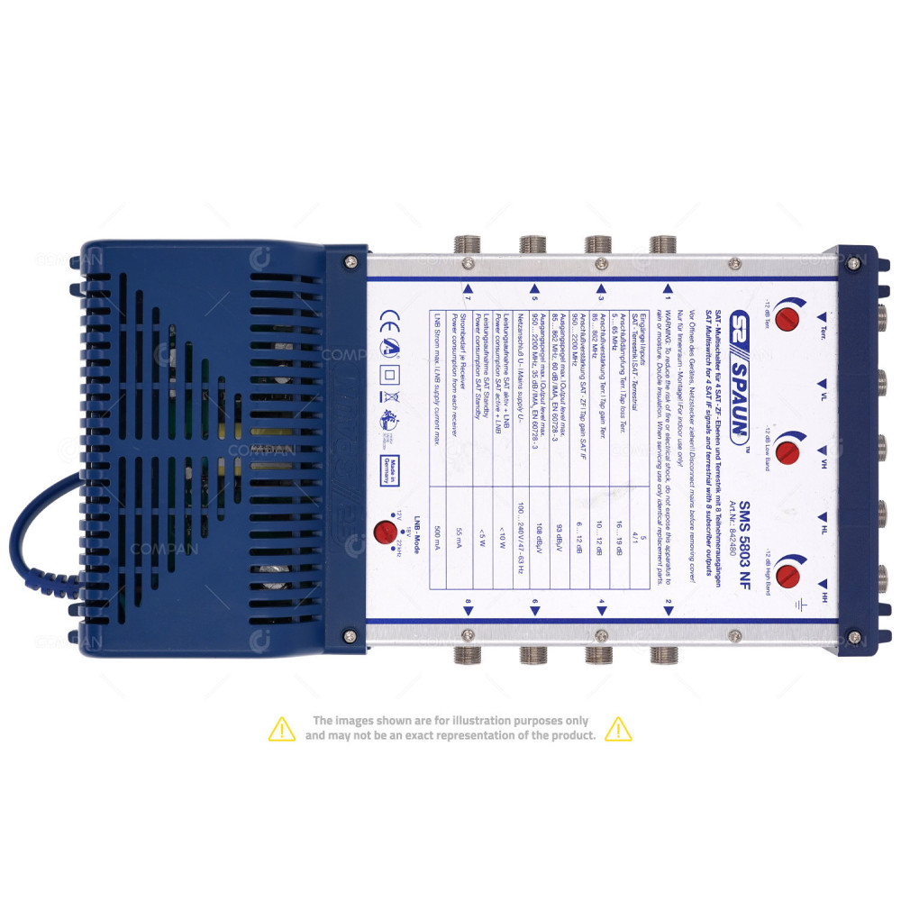 842480 SPAUN SMS 5803 NF SATELLITE MULTISWITCH -