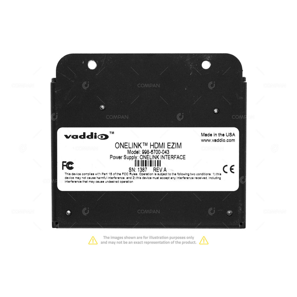 999-1105-043 VADDIO ONELINK HDMI EXTENSION FOR VADDIO HDBASET CAMERAS WITHOUT POWER SUPPLY -