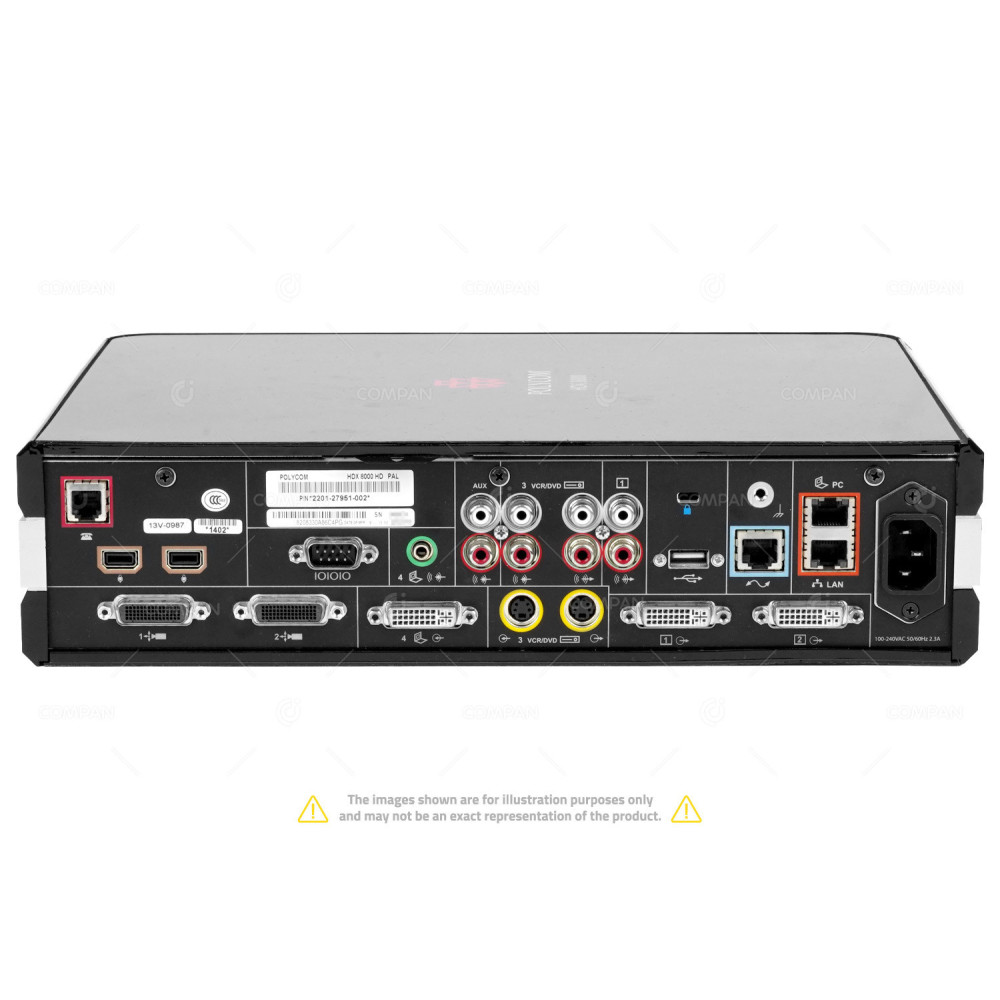 HDX8000 POLYCOM HDX 8000 HD VIDEO CONFERENCING EQUIPMENT 2668-08416-251, 2201-27951-002