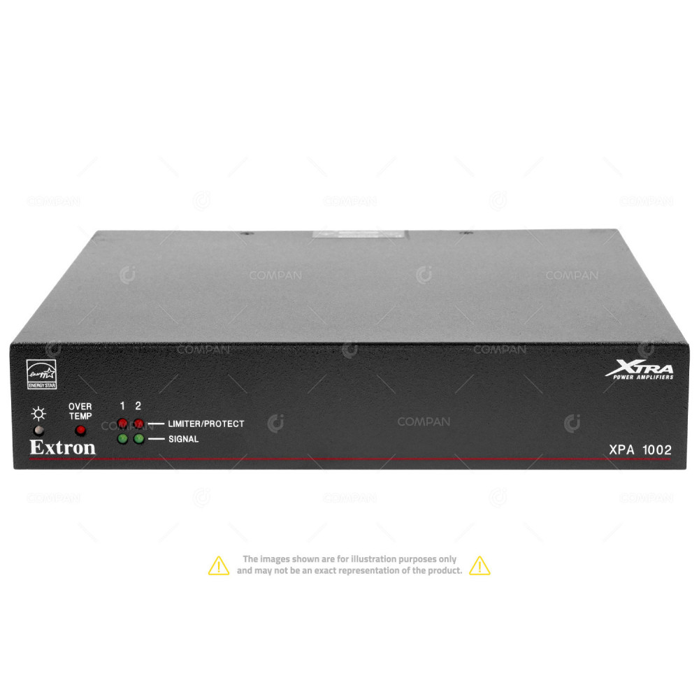 XPA1002 EXTRON HALF RACK 1U TWO CHANNEL LOW IMPEDANCE 100W 4OHM AMPLIFIER XPA 1002, XV090015-9001A, 33-1873-01
