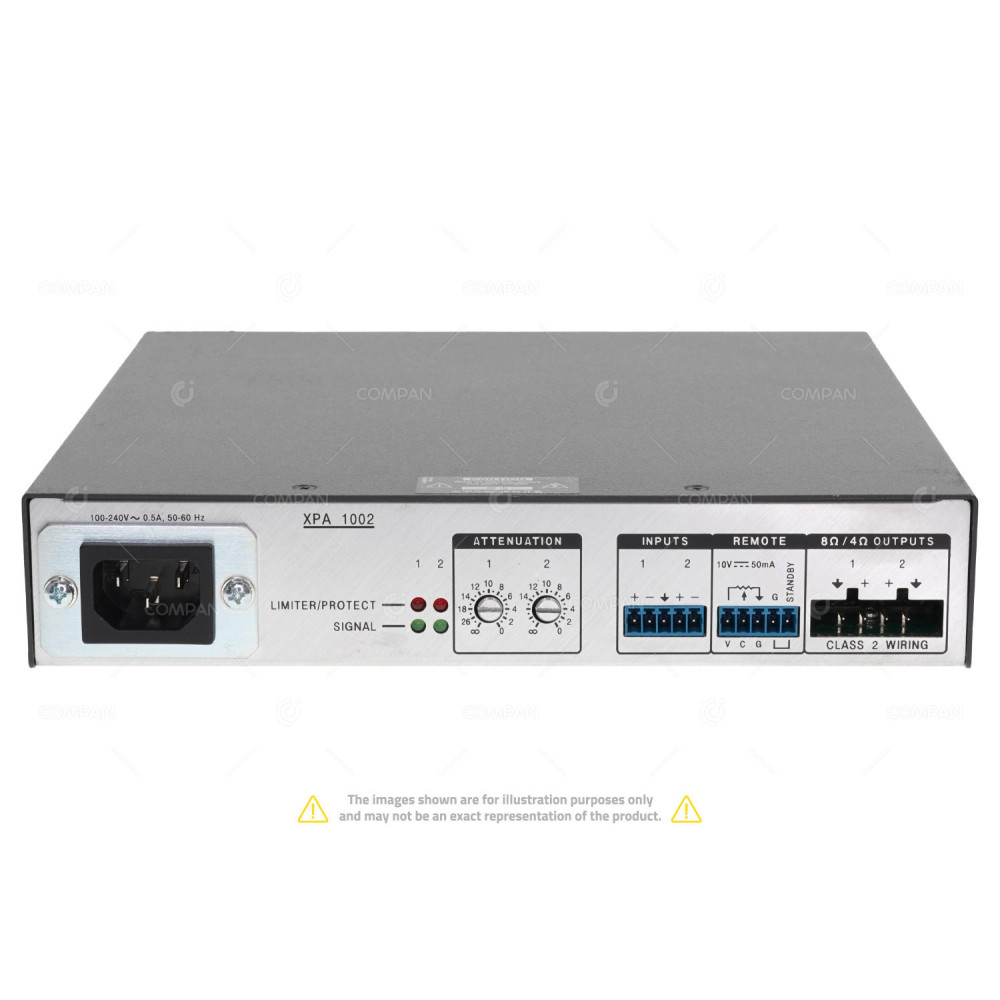 XPA1002 EXTRON HALF RACK 1U TWO CHANNEL LOW IMPEDANCE 100W 4OHM AMPLIFIER XPA 1002, XV090015-9001A, 33-1873-01