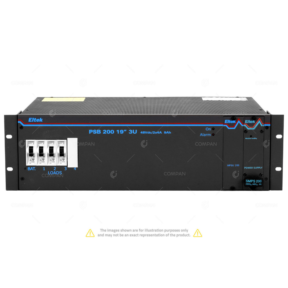 M2003.001 ELTEK PSB 200 POWER SUPPLY 48V 3U 2X 4A PSB 200