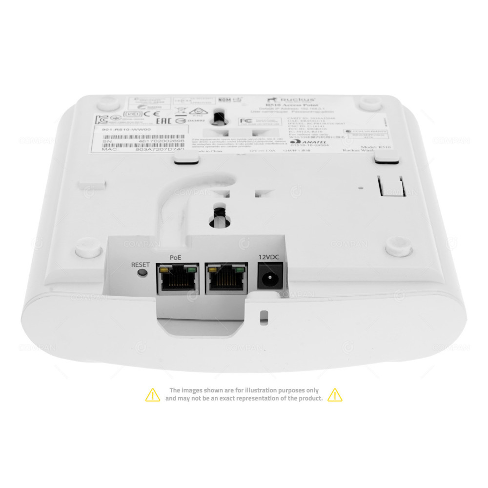 901-R510-WW00 RUCKUS R510 2X2 INDOOR ACCESS POINT 802.11 A/B/G/N/AC