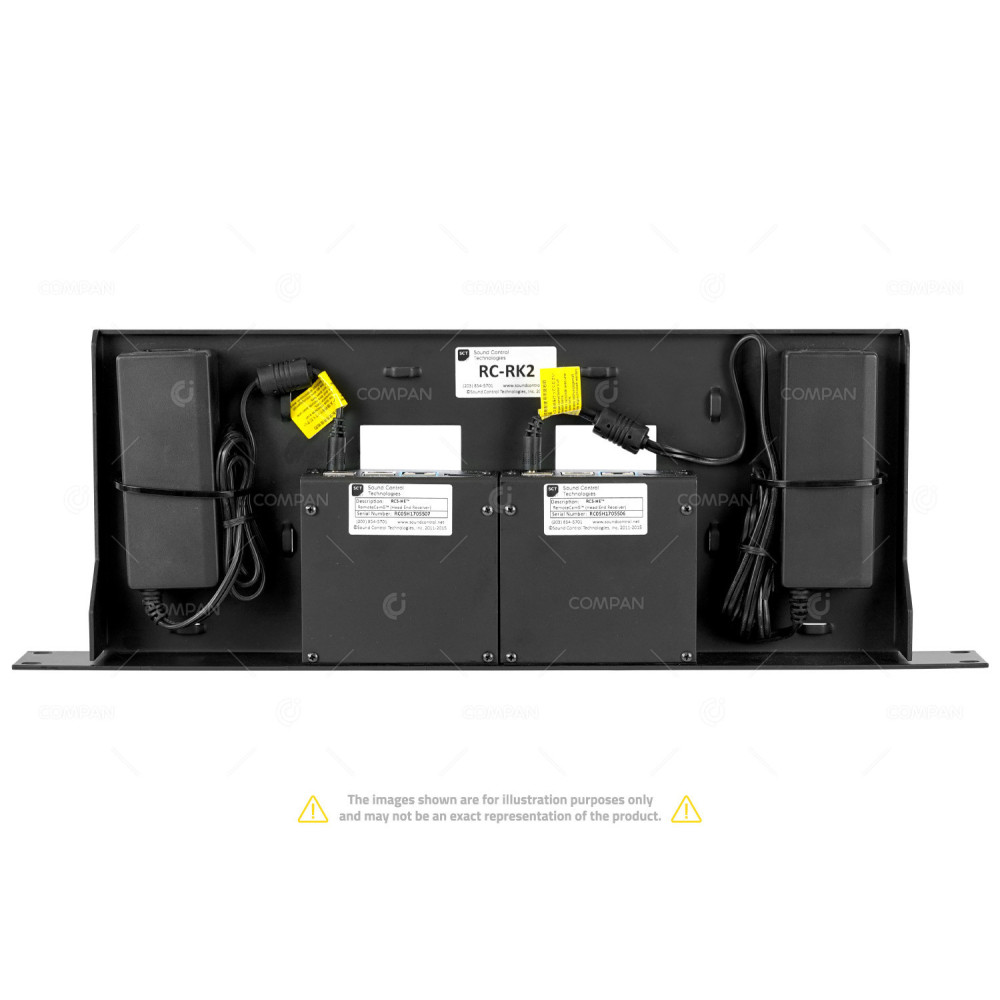 RC-RK2 SOUND CONTROL TECHNOLOGIES RC-RK2 RACK SHELF WITH MOUNTED 2X RC5-HE -