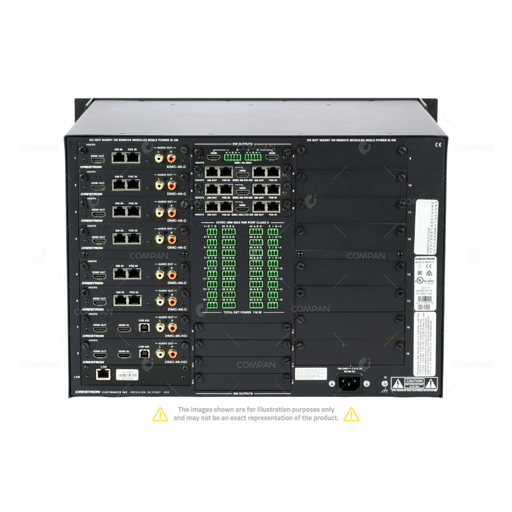 DM-MD16X16 CRESTRON DM-MD16X16 16X16 DIGITALMEDIA SWITCHER -