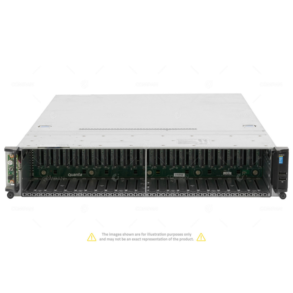 D51B-2U-26SFF(2SATA) QUANTA COMPUTER INC D51B-2U (DUAL 1G LOM) 2X INTEL XEON E5-2620 V3 @ 2.40GHZ RAM 32GB(2X 16GB  DDR4  2X 2133MHZ ) 2X 800 GB (2X NVME ) DEFAULT STRING