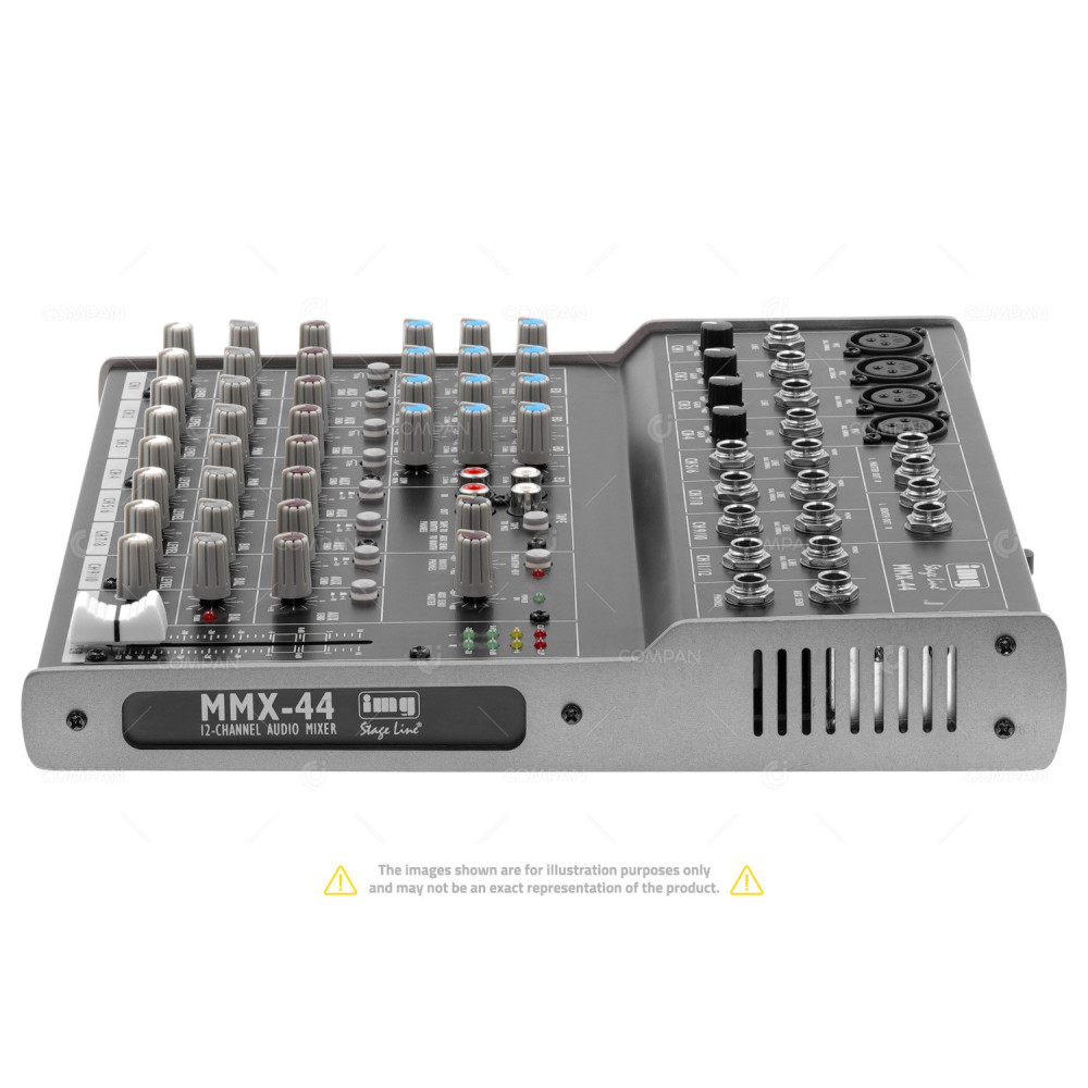 MMX-44 MONACOR MMX 44 8-CHANNEL AUDIO MIXER WITH 12 INPUTS