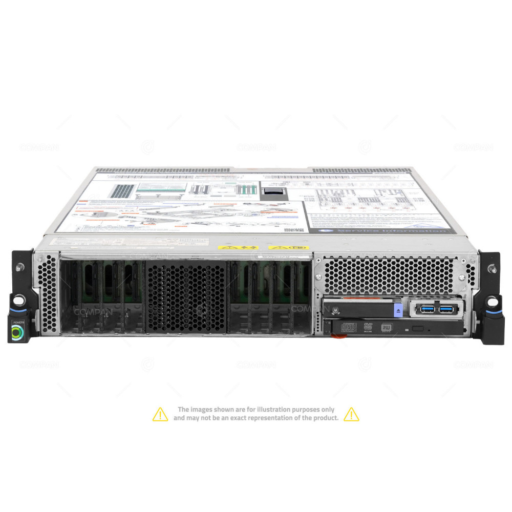 S822L-8SFF IBM POWER SYSTEM S822L 2X POWER8 10 CORE 3.42GHZ CPU RAM 256GB (16X 16GB 16X 1600MHZ) 8247-22L
