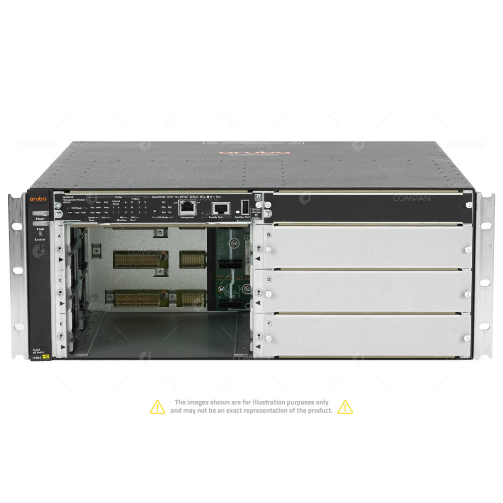 J9850A ARUBA HP ARUBA 5406R ZL2 SWITCH CHASSIS WITH MANAGEMENT MODULE AND ONE PSU J9850A