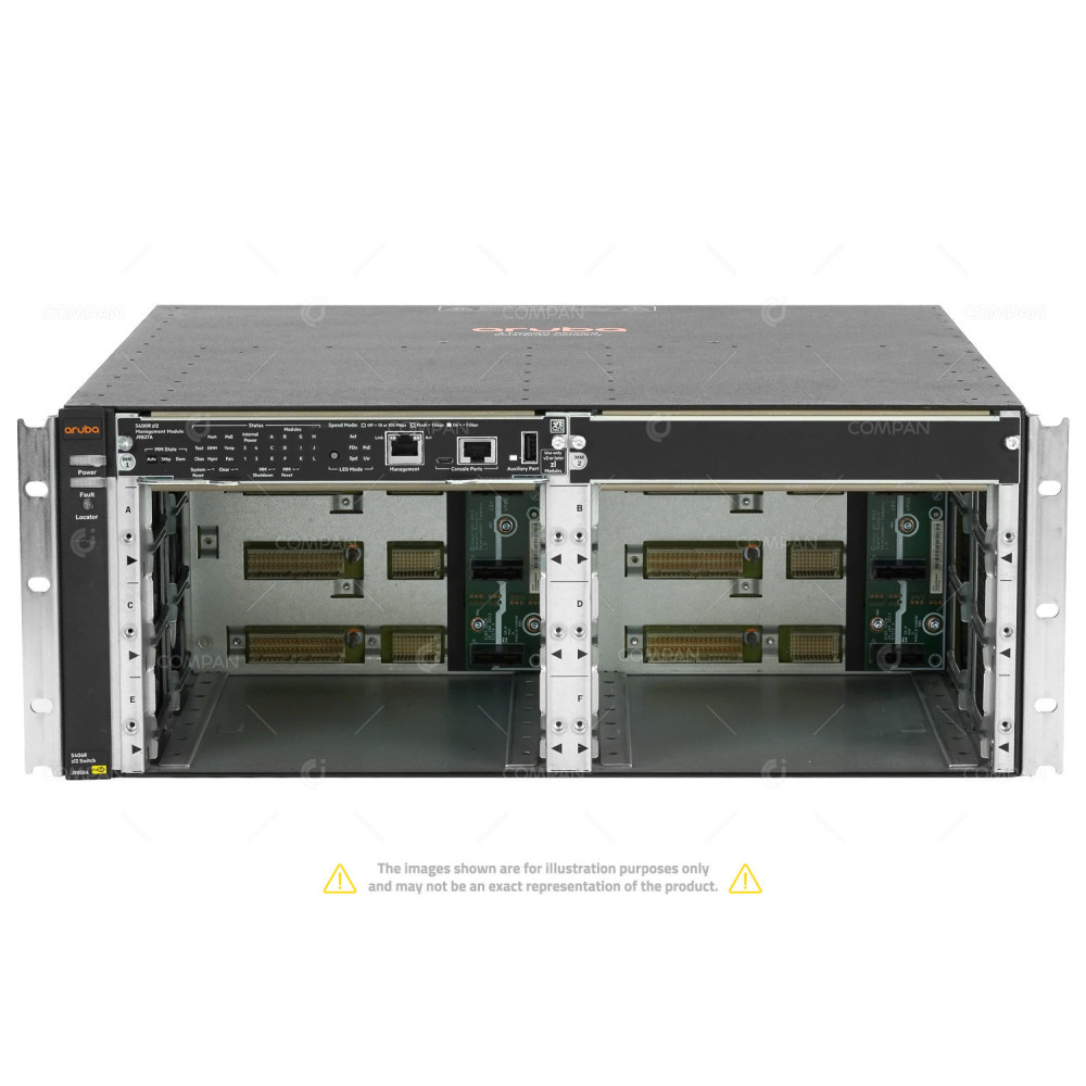 J9850A ARUBA HP ARUBA 5406R ZL2 SWITCH CHASSIS WITH MANAGEMENT MODULE AND ONE PSU J9850A