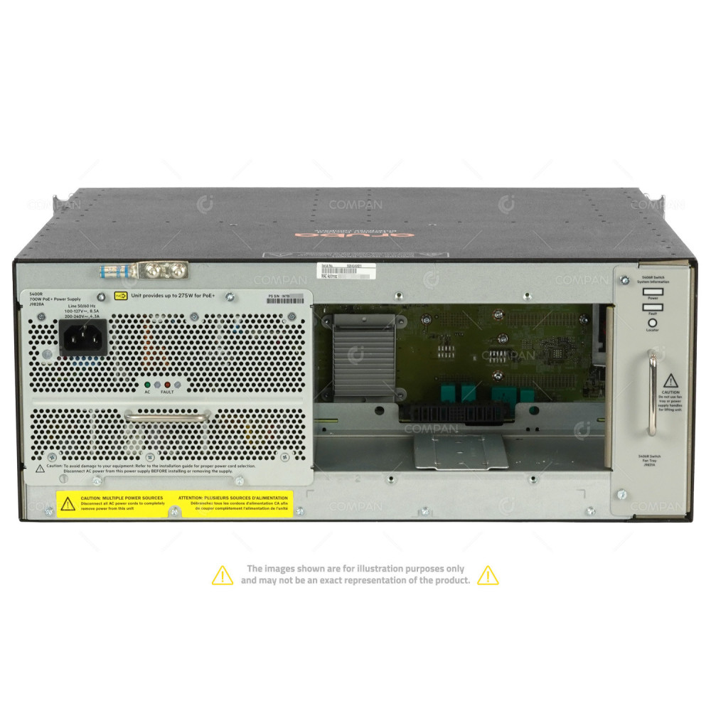 J9850A ARUBA HP ARUBA 5406R ZL2 SWITCH CHASSIS WITH MANAGEMENT MODULE AND ONE PSU J9850A