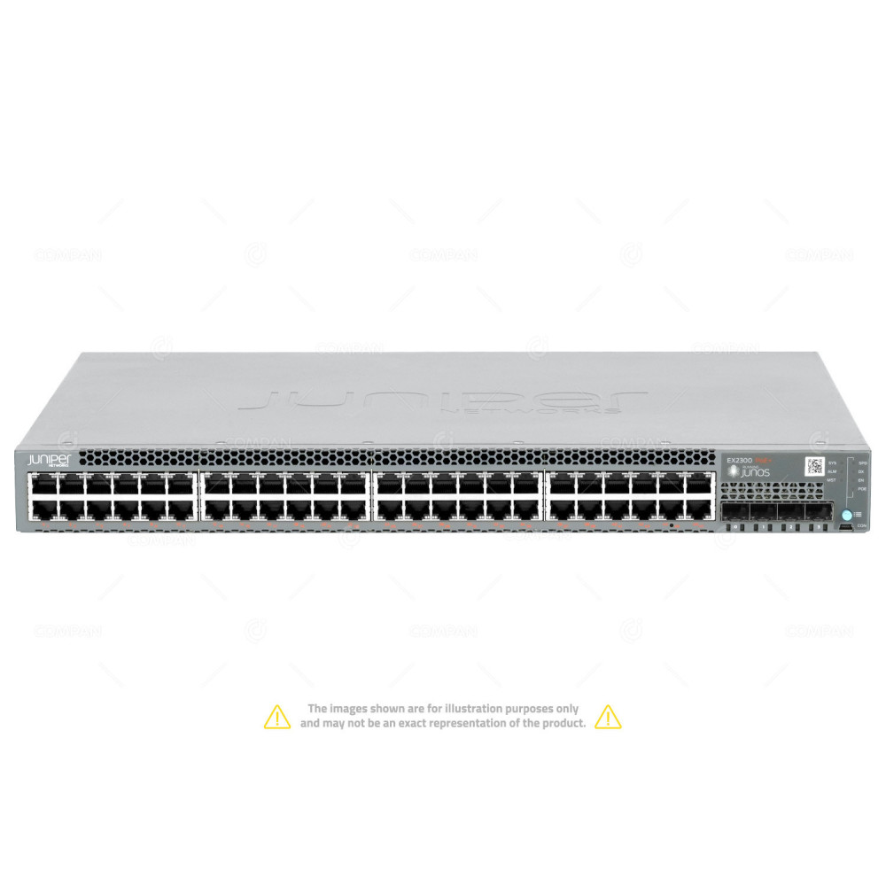 EX2300-48P JUNIPER EX2300 48 PORT 1GB ETHERNET POE+ 750W 4 PORT 10GB SFP+ SWITCH 650-059961