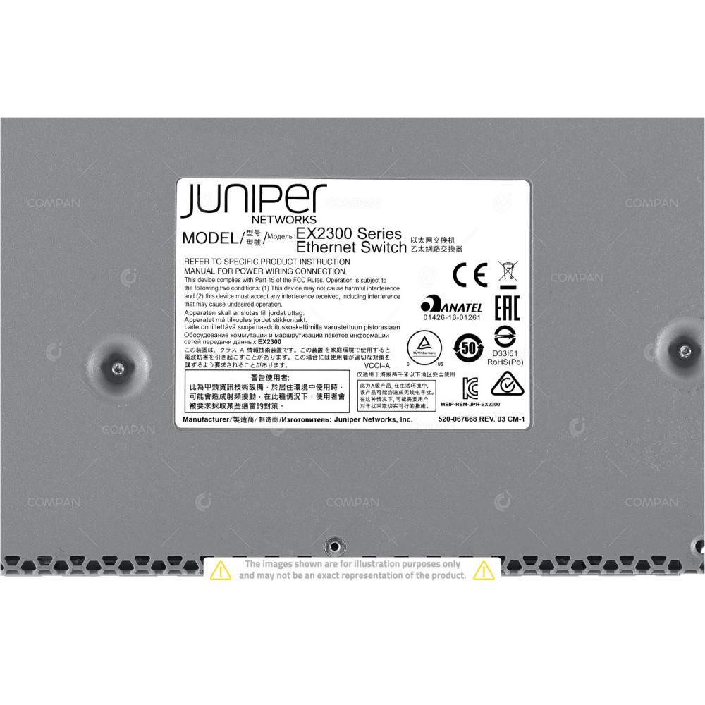 EX2300-24T JUNIPER EX2300 24 PORT 1GB ETHERNET 4 PORT 10GB SFP+ SWITCH 650-059979