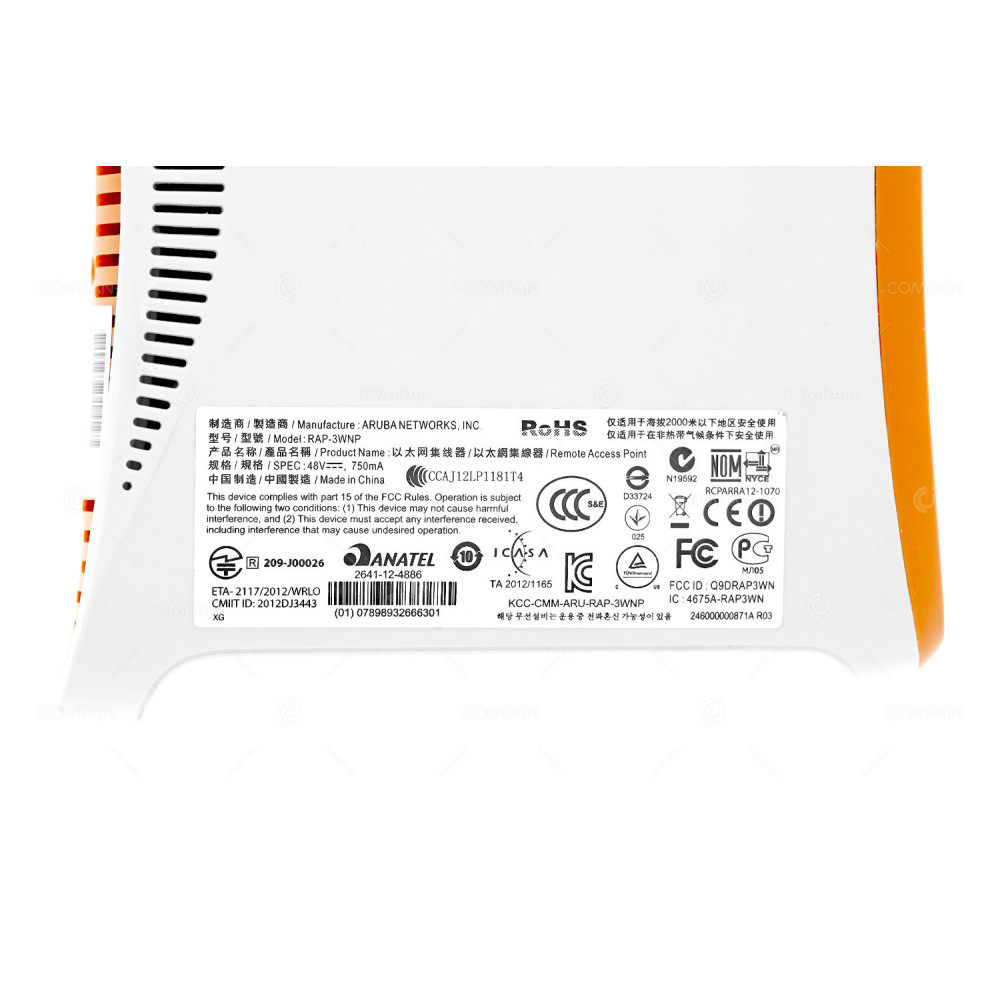 RAP-3WNP ARUBA RAP-3WNP REMOTE ACCESS POINT -