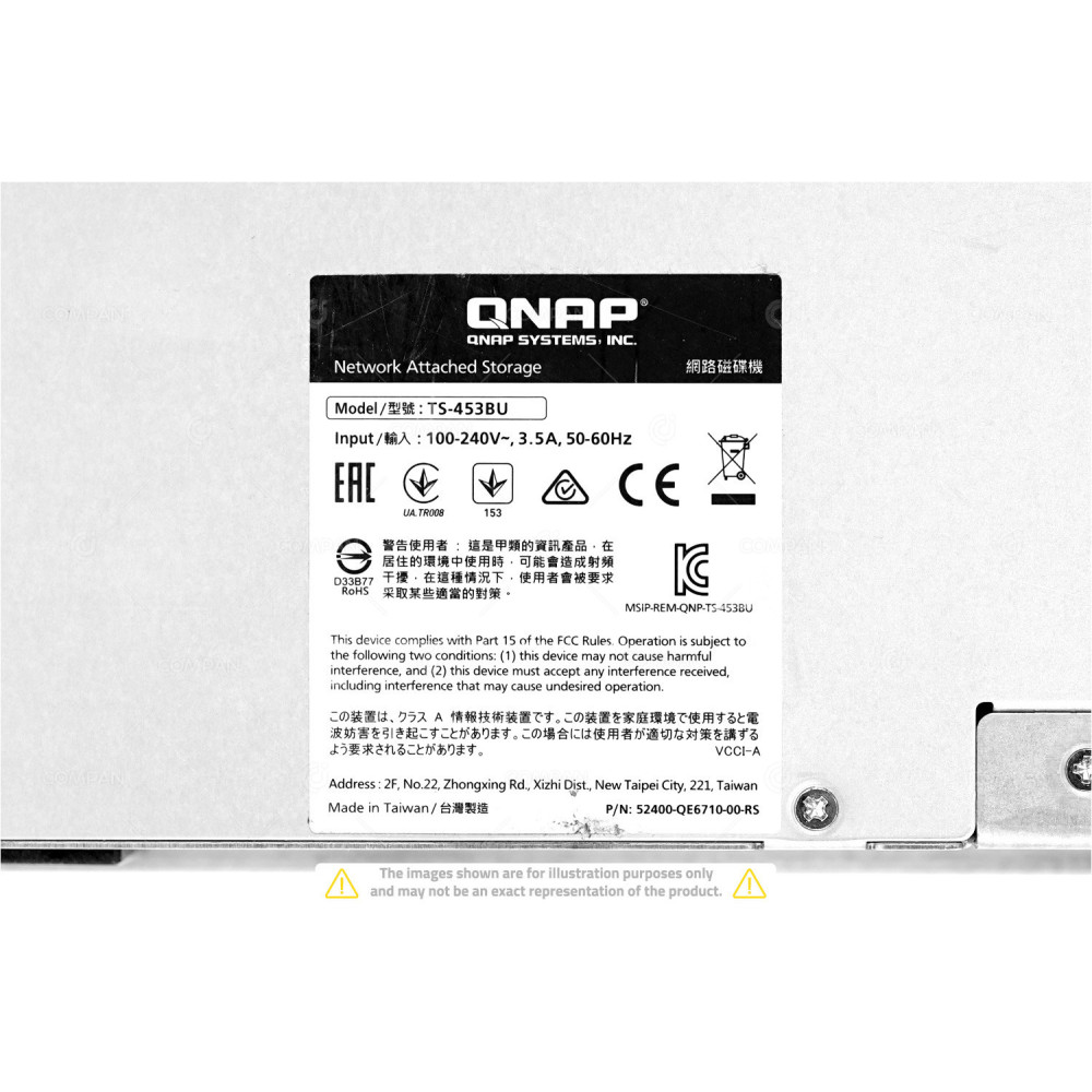 TS-453BU QNAP TS-453BU 4-BAY LFF 1U RACKMOUNT NAS SERVER 4X 1GBE RJ45 -