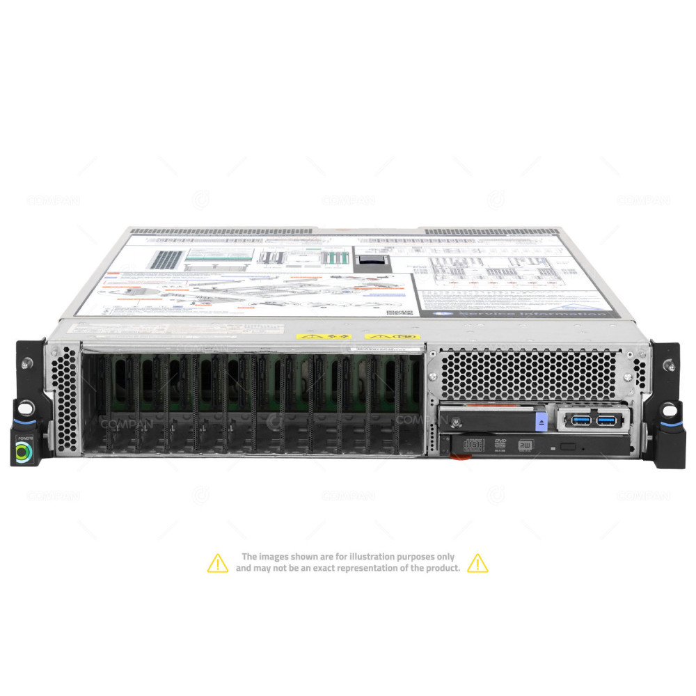 S822L-12SFF IBM POWER SYSTEM S822L 2X POWER 8 CPU RAM 256GB (4X 64GB 4X 1600MHZ) 8247-22L