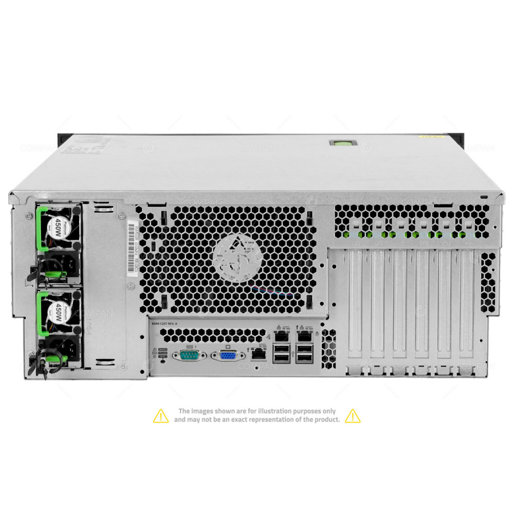 TX2540 M1-8SFF RACK FUJITSU PRIMERGY TX2540 M1 2X INTEL XEON E5-2403 V2 @ 1.80GHZ RAM 64GB(4X 16GB  DDR3  4X 1333MHZ ) 2X 600 GB (2X SAS ) ABN:K1463-V801-377