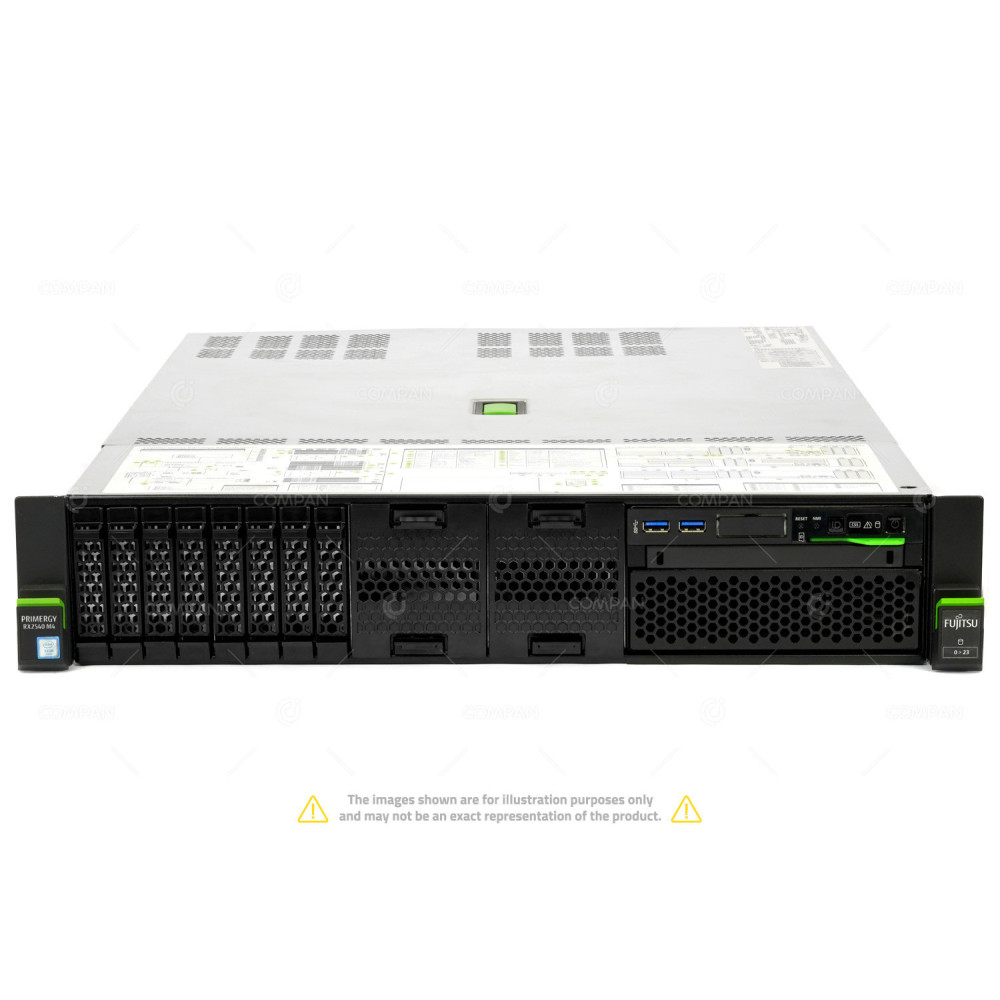 RX2540 M5-8SFF FUJITSU PRIMERGY RX2540 M5 1X INTEL XEON GOLD 6234 @ 3.30GHZ RAM 256GB (8X 32GB DDR4  8X 2.933GHZ ) 2X 480 GB (2X SATA/SSD ) S26361-K1655-V408