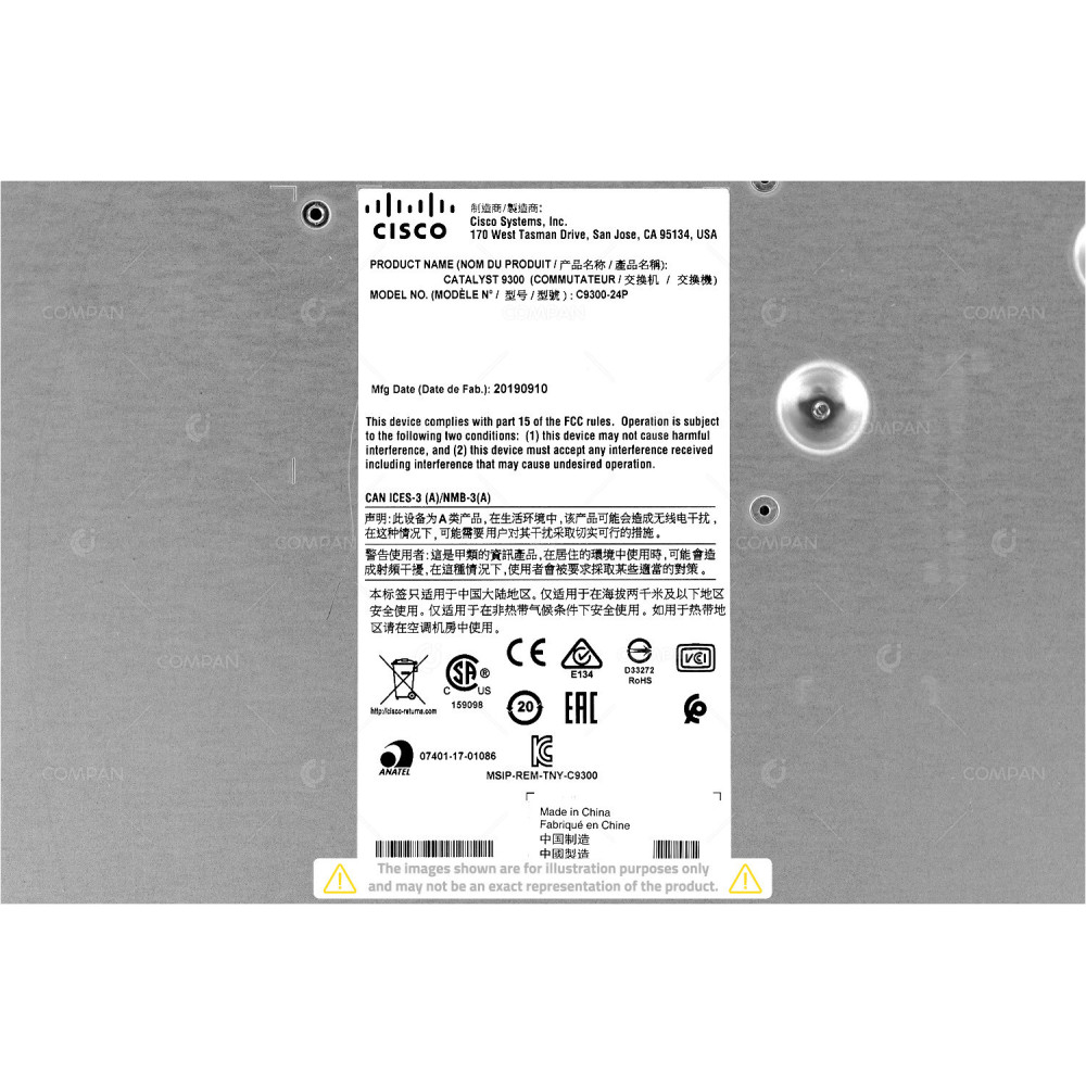 C9300-24P-E CISCO CATALYST 9300 24 PORT 1GB POE+ STACKABLE SWITCH C9300-24P-E