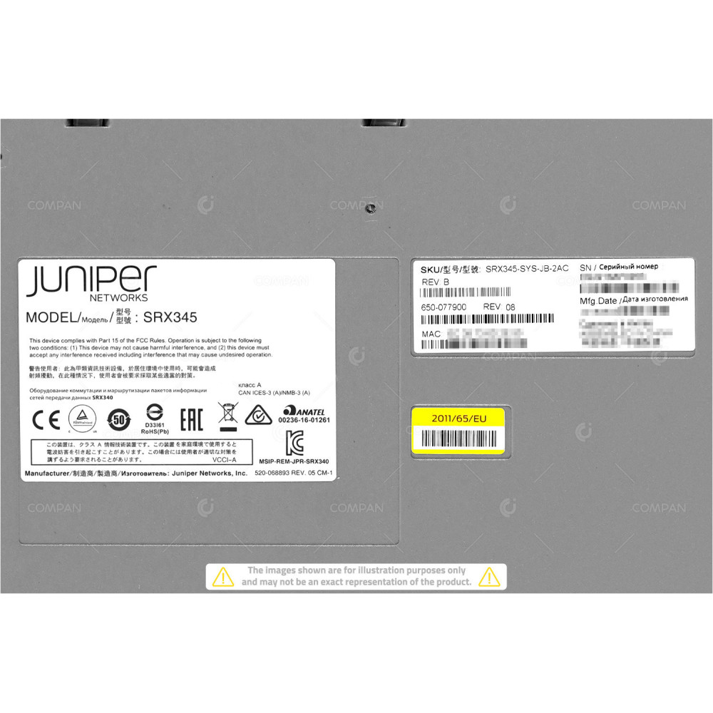 SRX345-SYS-JB-2AC JUNIPER SRX345 FIREWALL SRX345-SYS-JB-2AC
