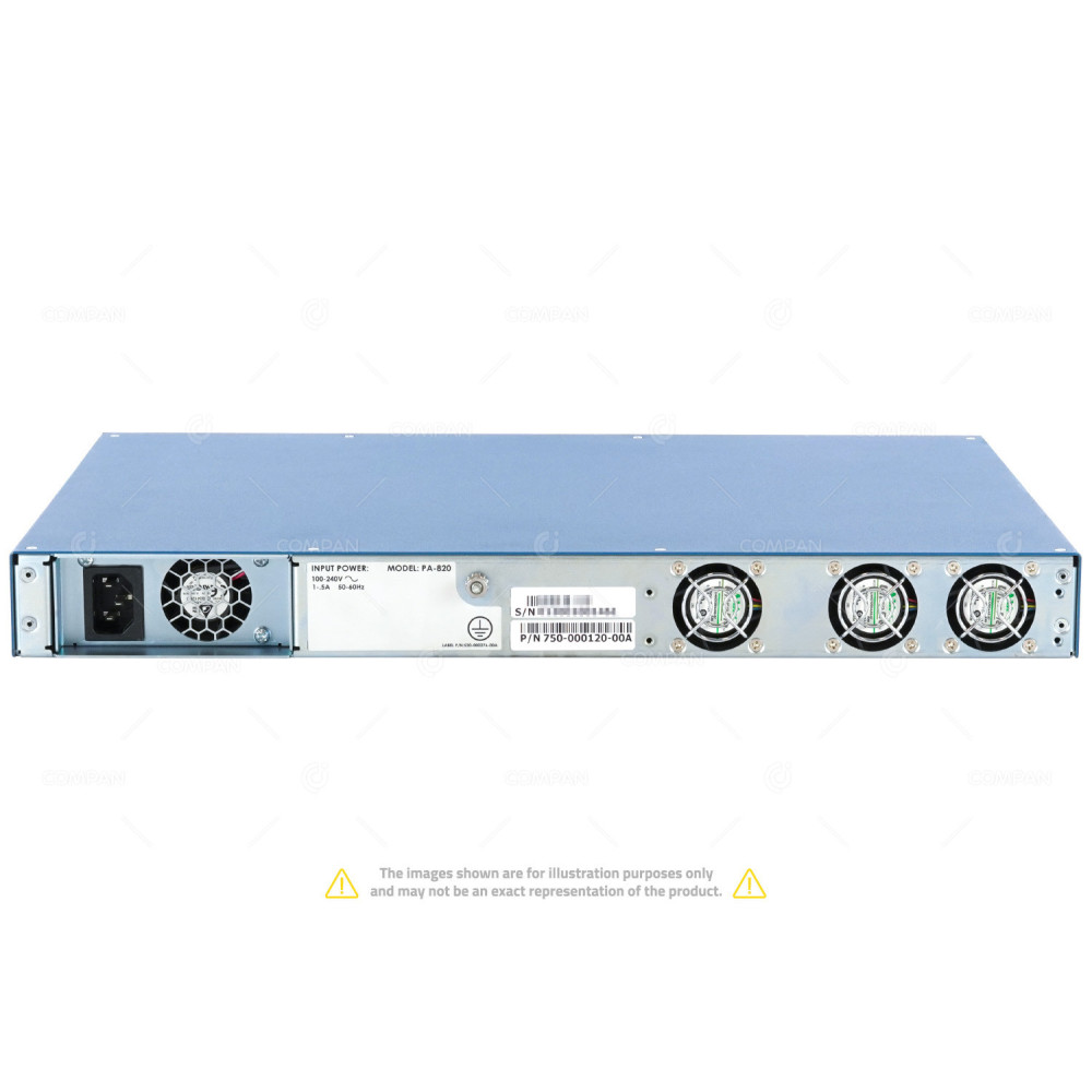 PA-820 PALO ALTO 4 PORT 1GB ETHETNET 8 PORT 1GB SFP NETWORKS ENTERPRISE FIREWALL 750-000120-00A
