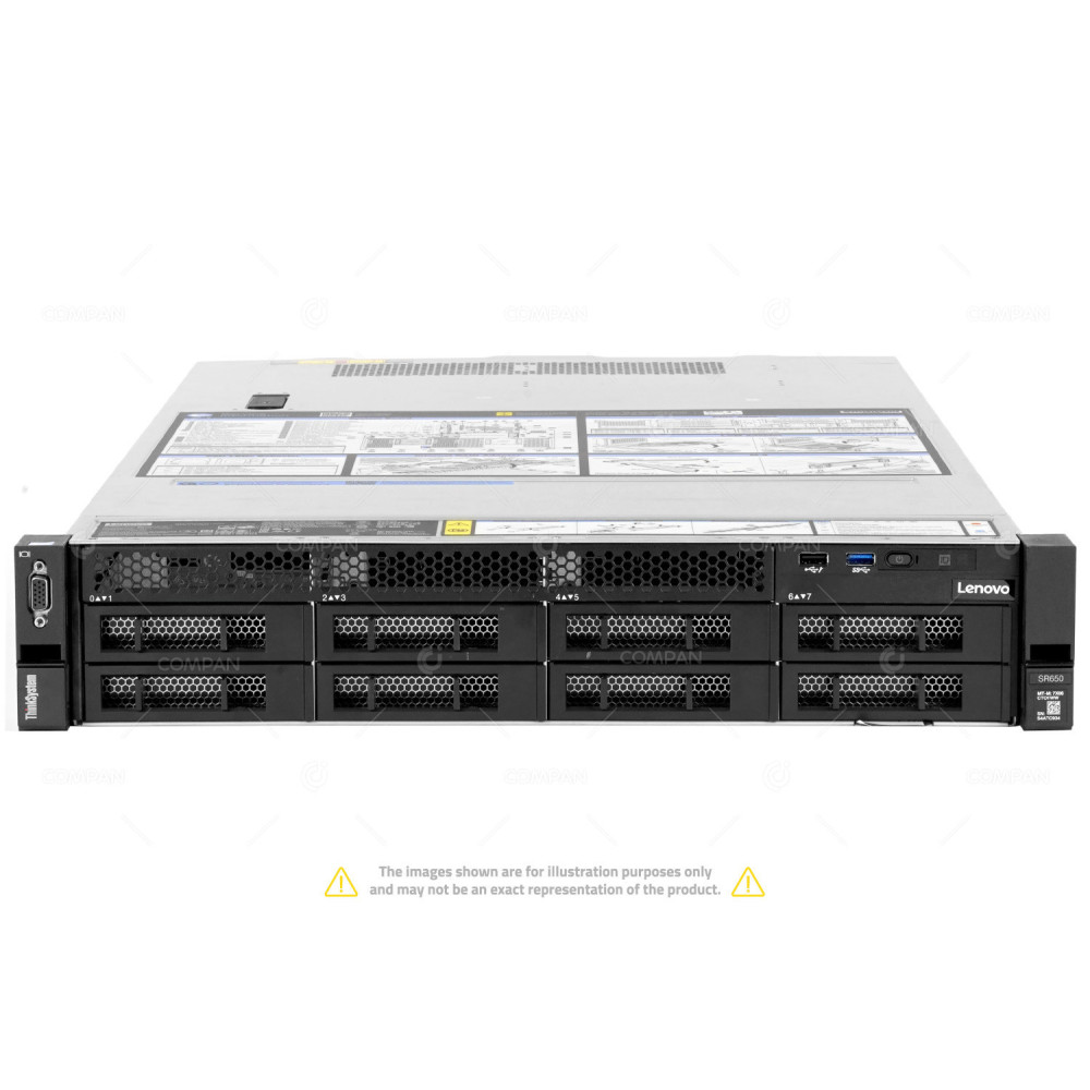 SR650-8LFF LENOVO THINKSYSTEM SR650 -[7X06CTO1WW]- 2X INTEL XEON SILVER 4110 @ 2.10GHZ RAM 512GB (16X 32GB DDR4  16X 2.666GHZ ) 2X 128 GB (2X SATA/SSD ) 7X06CTO1WW