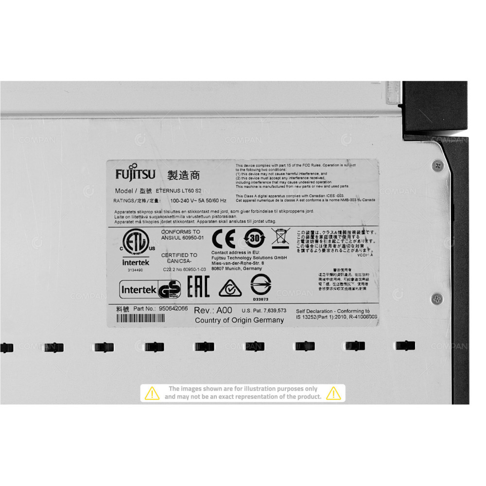 LT60S2JNXU-R FAULTY FUJITSU ETERNUS LT60 S2 TAPE LIBRARY LT60 S2