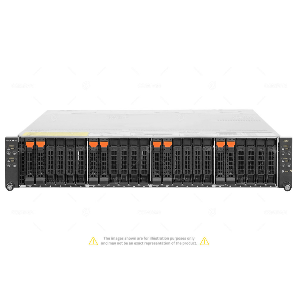 H262-Z63 GIGABYTE HIGH DENSITY SERVER 7002 2U 4-NODE 8SFF NVME SATA 6NH262Z63MR-00-0R5E