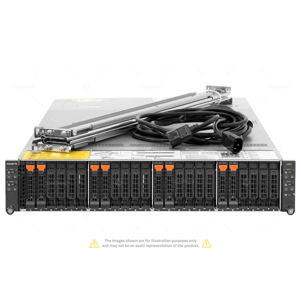 H262-Z63 GIGABYTE HIGH DENSITY SERVER 7002 2U 4-NODE 8SFF NVME SATA 6NH262Z63MR-00-0R5E