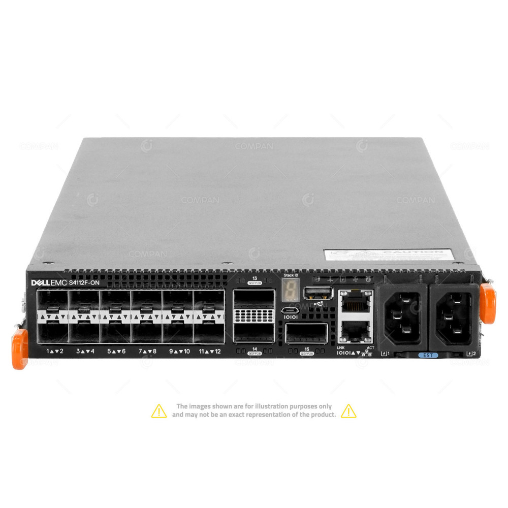 S4112F-ON DELL EMC POWERSWITCH S4112F-ON 12-PORT 10G SFP+ 3-PORT 100G QSFP28 SWITCH C282Y,  E24W, E24W01