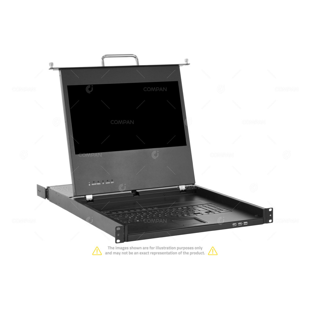 AW-1708HD HAITWIN-DELPHIN 17.3" FULL HD LCD CONSOLE KVM MONITOR 8-PORT DVI -