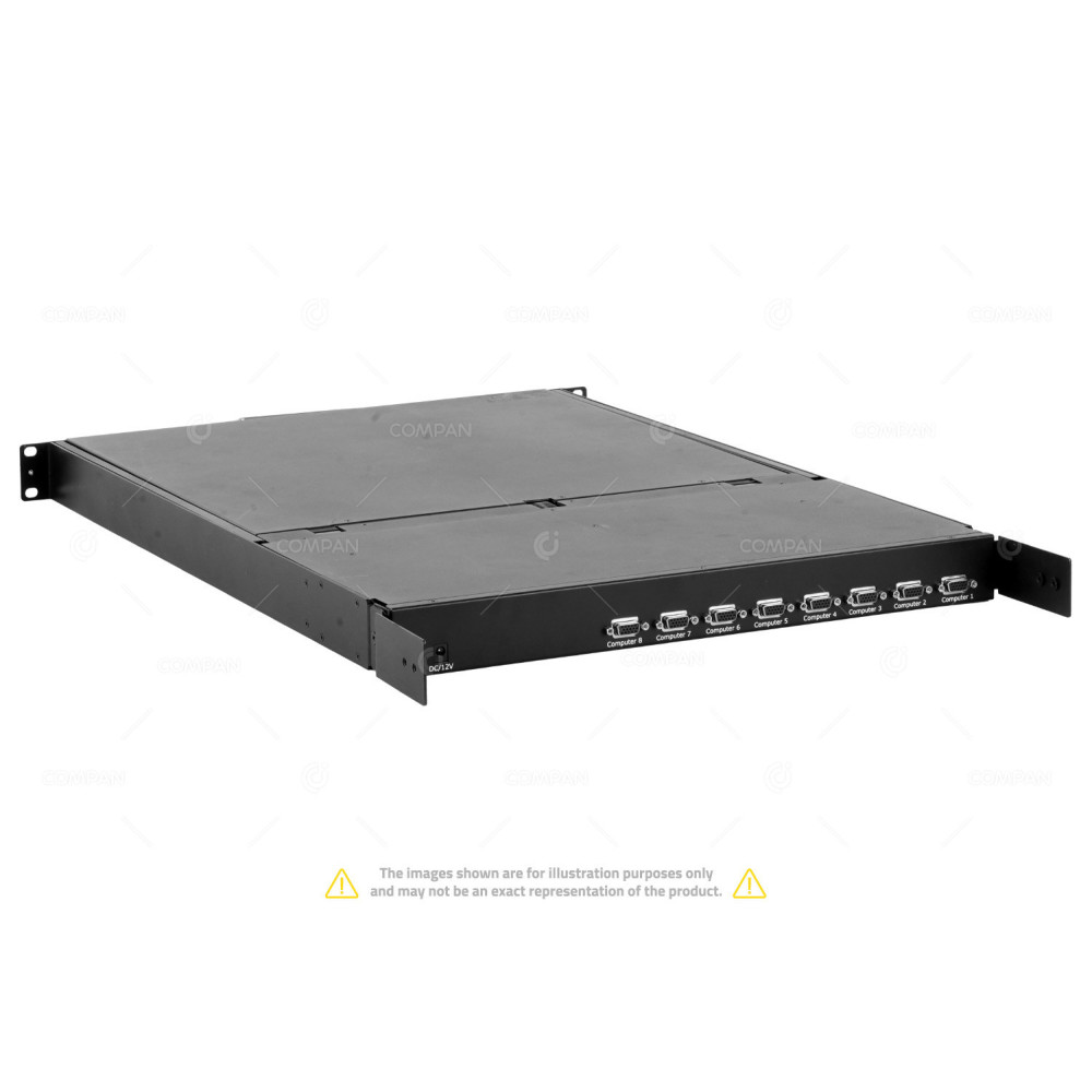 AW-1708HD HAITWIN-DELPHIN 17.3" FULL HD LCD CONSOLE KVM MONITOR 8-PORT DVI -