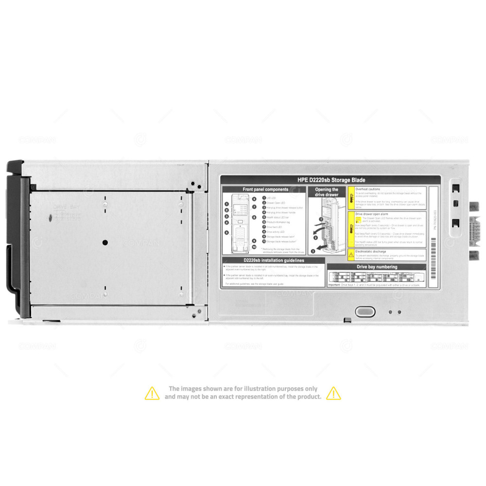 QW918A HPE D2220SB 12 BAY  STORAGE BLADE 703920-003, 671668-001,