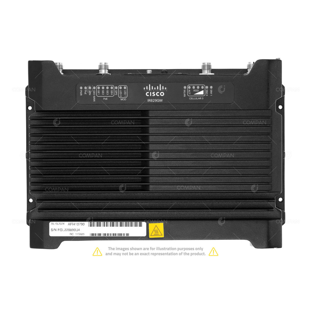IR829GW-LTE-GA-EK9 CISCO  IR829GW 4 PORT 1GB ETHERNET 1 PORT 1GB SFP  DUAL WIFI 2.4GHZ OR 5GHZ DUAL SIM 4G LTE  2 SERIAL PORTS 800-41974-05 B0,