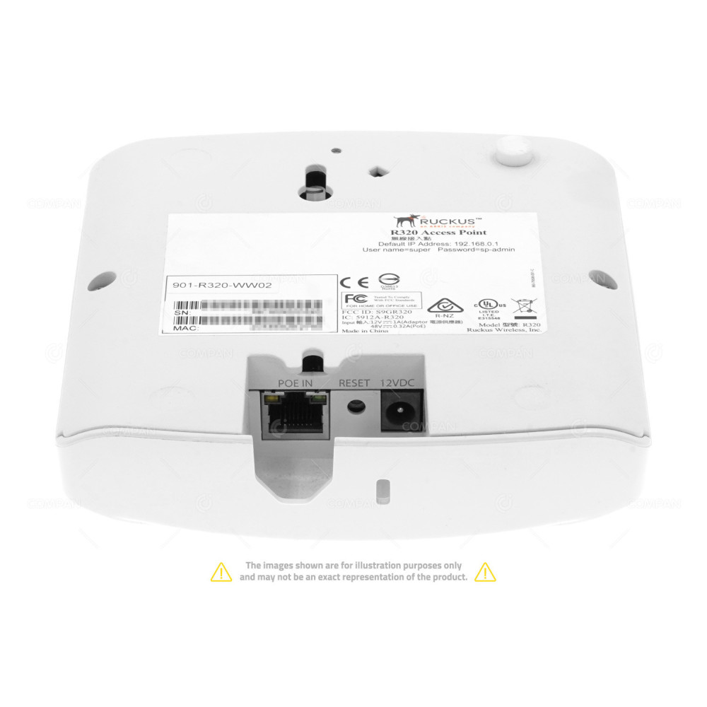 901-R320-WW02 RUCKUS R320 INDOOR ACCESS POINT 802.11 A/B/G/N/AC/ AC W2 901-R320-WW02 , R320