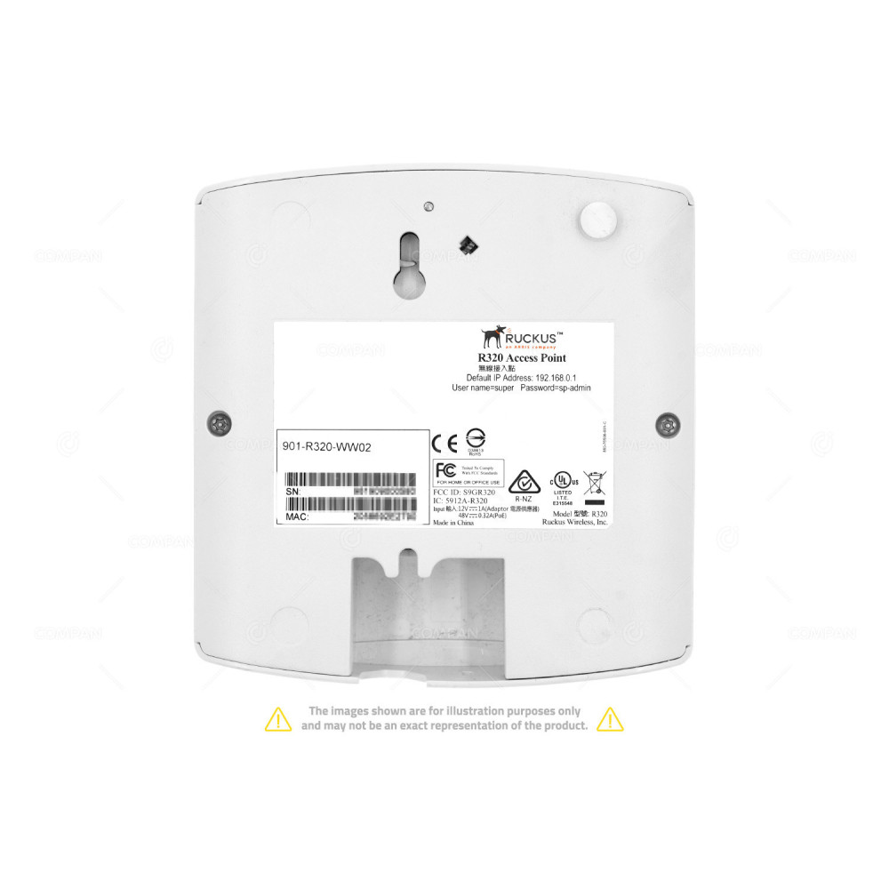 901-R320-WW02 RUCKUS R320 INDOOR ACCESS POINT 802.11 A/B/G/N/AC/ AC W2 901-R320-WW02 , R320