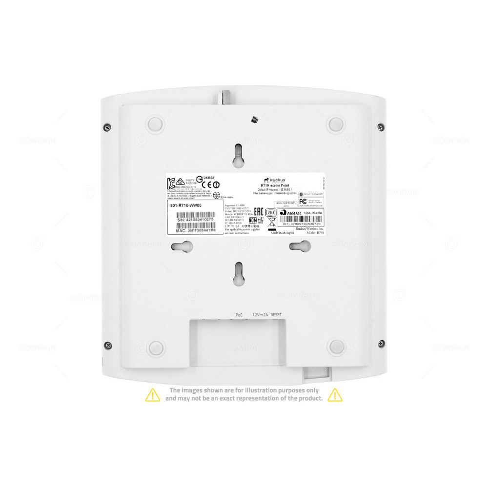 901-R710-WW00 RUCKUS R710 INDOOR ACCESS POINT 802.11 A/B/G/N/AC/ AC W2 901-R710-WW00, R710