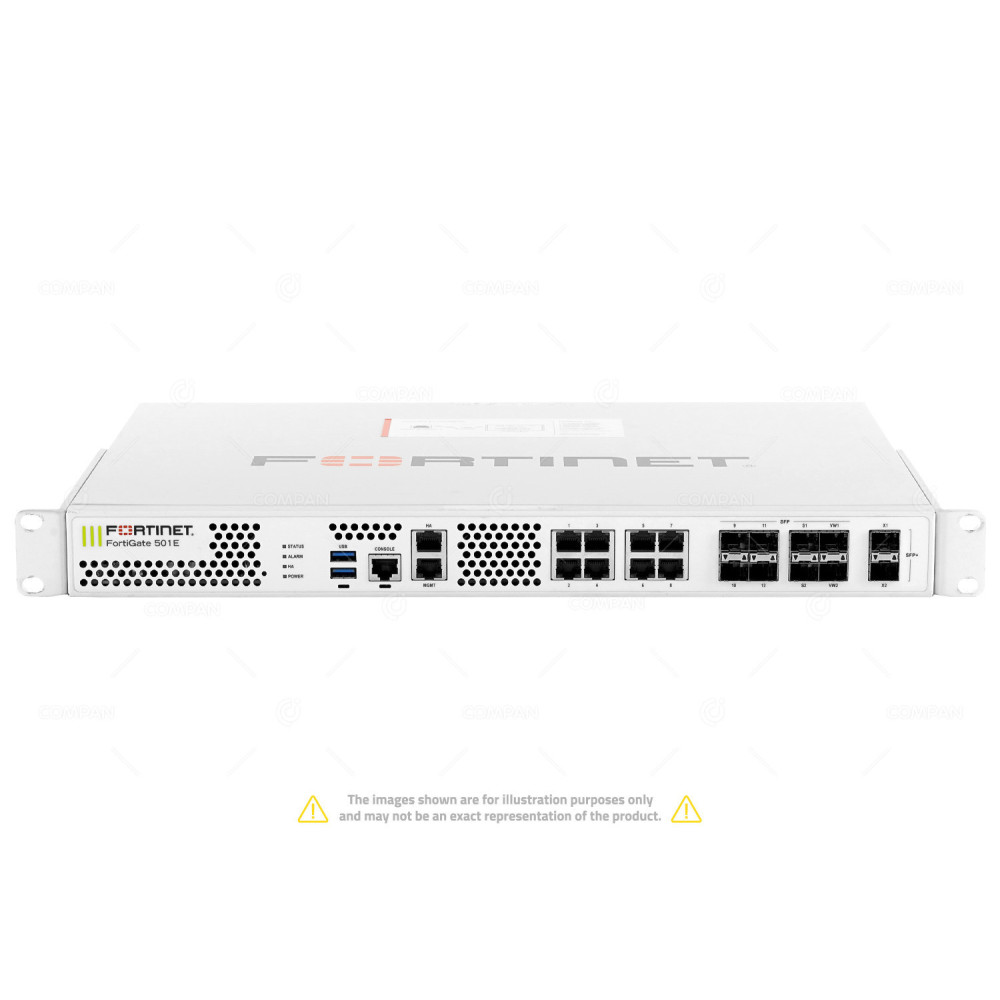 FORTINET FORTIGATE-501E SECURITY APPLIANCE FIREWALL 8X ETHERNET 8X SFP 2X SFP+ PORTS
