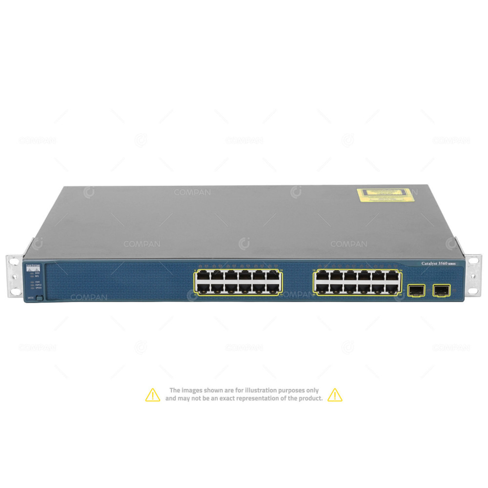CISCO CATALYST 3560  24 PORT 100MB ETHERNET 2 PORT SFP SWITCH