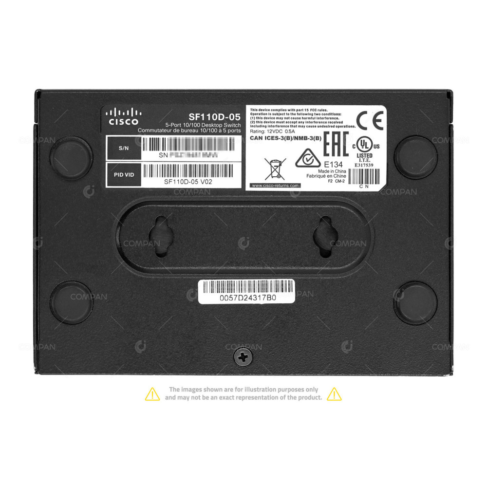 CISCO SF11OD-05  5 PORT 10/100 DESKTOP SWITCH