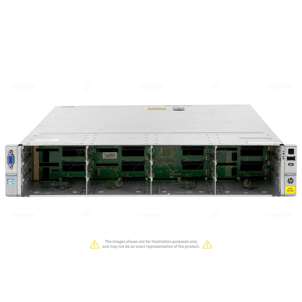 HP STOREEASY 1640 STORAGE  1X INTEL XEON E5-2407 V2 @ 2.40GHZ RAM 16GB(4X 4GB DDR3 4X 1600MHZ ) 12X 2000 GB 2X 300GB (12X SAS 2X SAS)