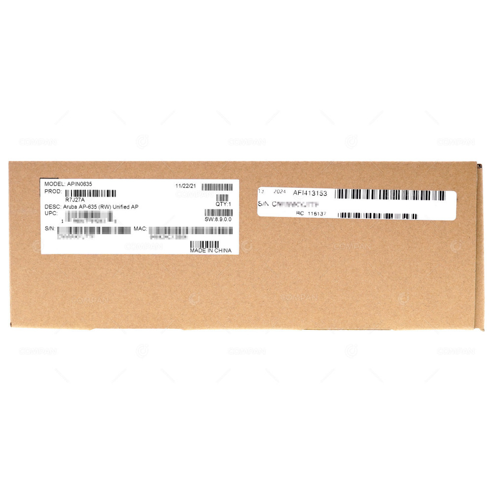 R7J27A HPE ARUBA NETWORKING AP-635 (RW) CAMPUS ACCESS POINT