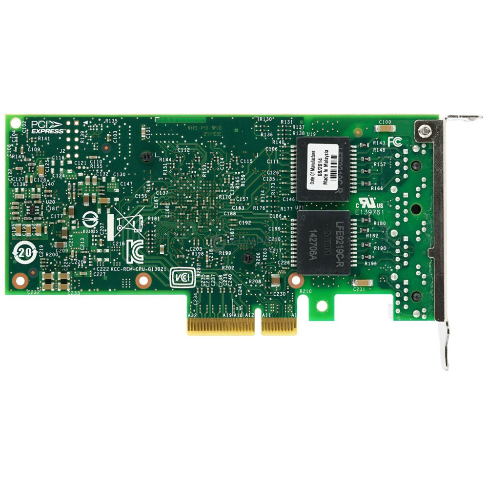 00AG522 LP IBM INTEL I350-T4 QUAD PORT 1G ETHERNET NETWORK ADAPTER LP