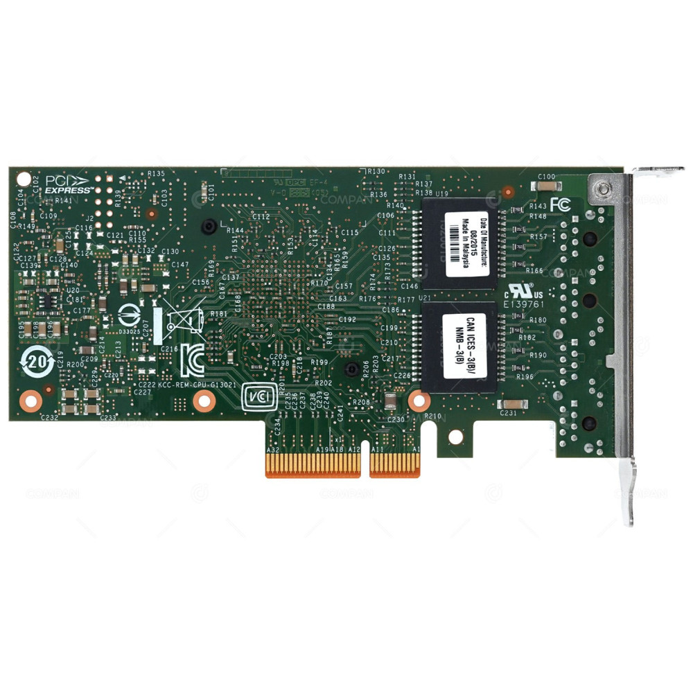 03T8760 IBM QUAD PORT 1GB RJ45 ETHERNET ADAPTER LOW PROFILE